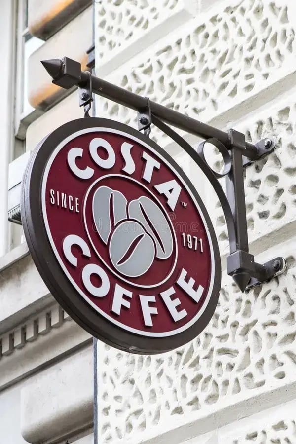 Costa image sign on buidling
