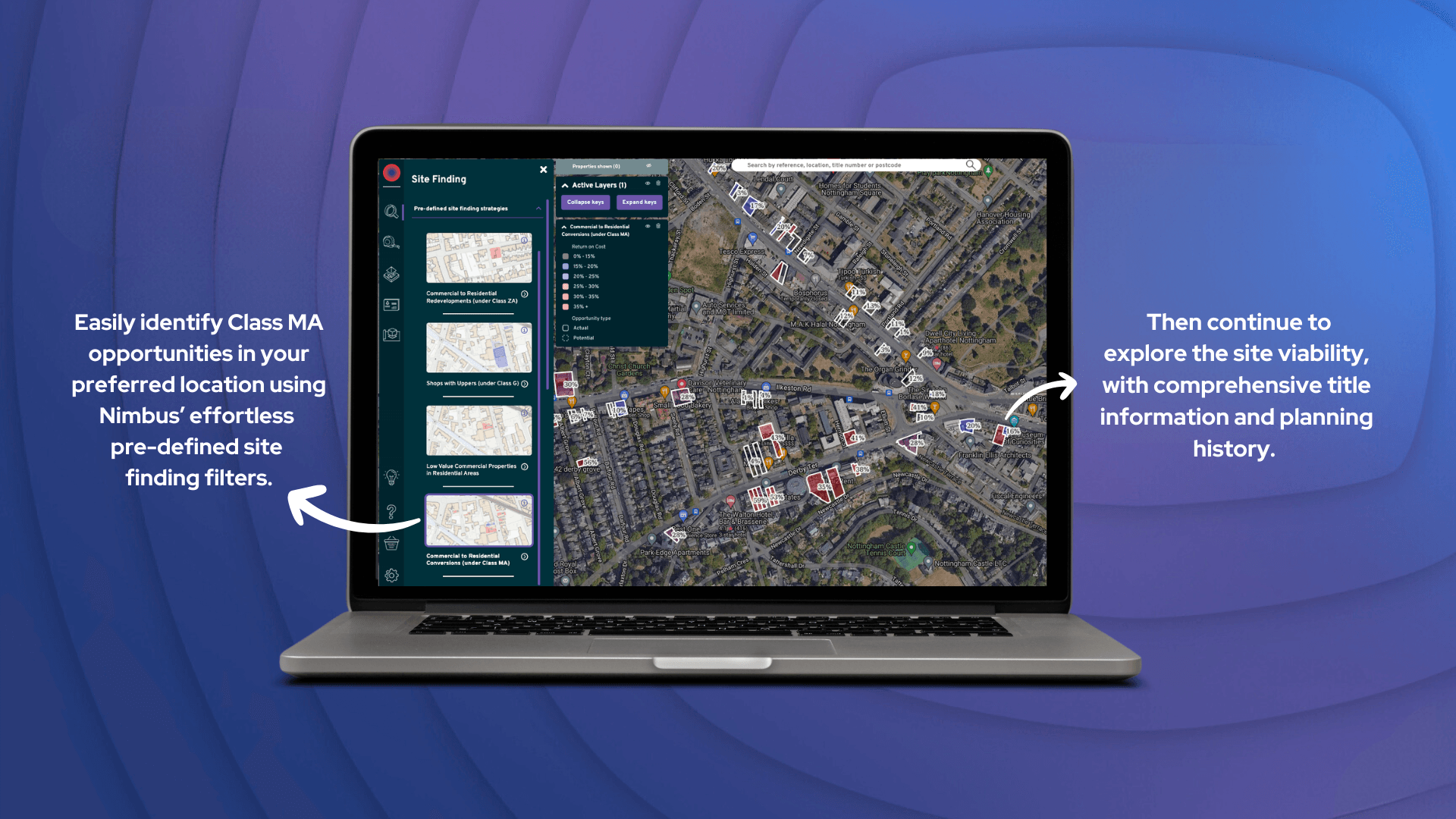 Easily identify Class MA opportunities in your preferred location. (1)