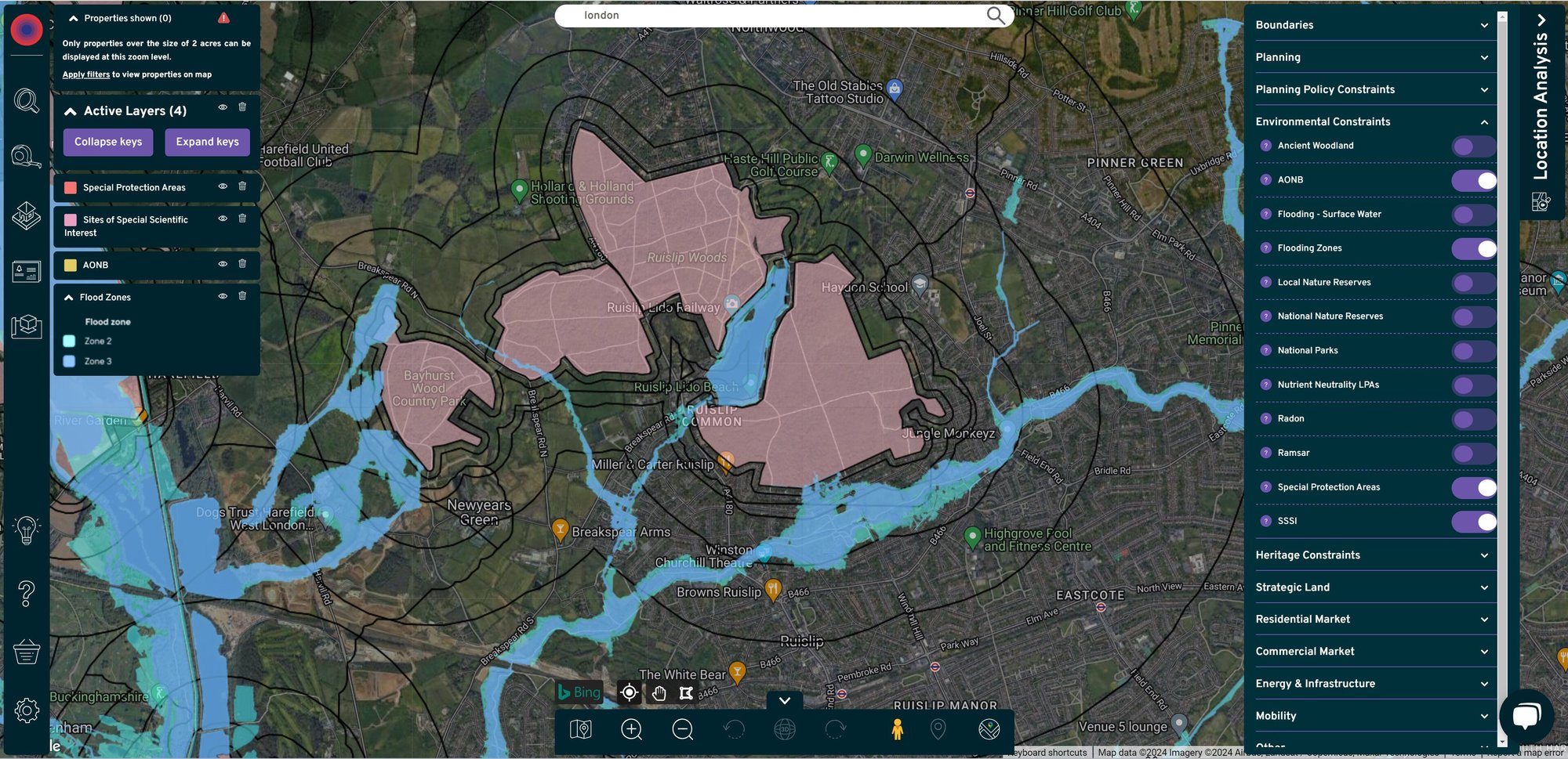 Environmental constraints Environmental constraints