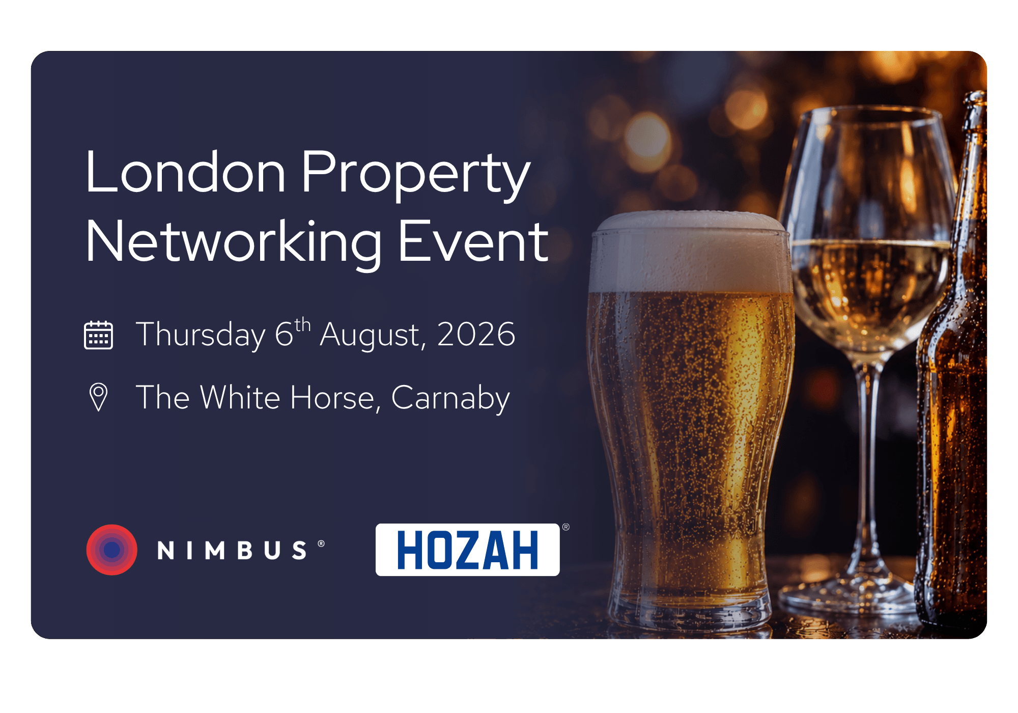 Homepage website tile - London Property Networking Event August 26