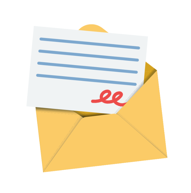 Letter sending icon