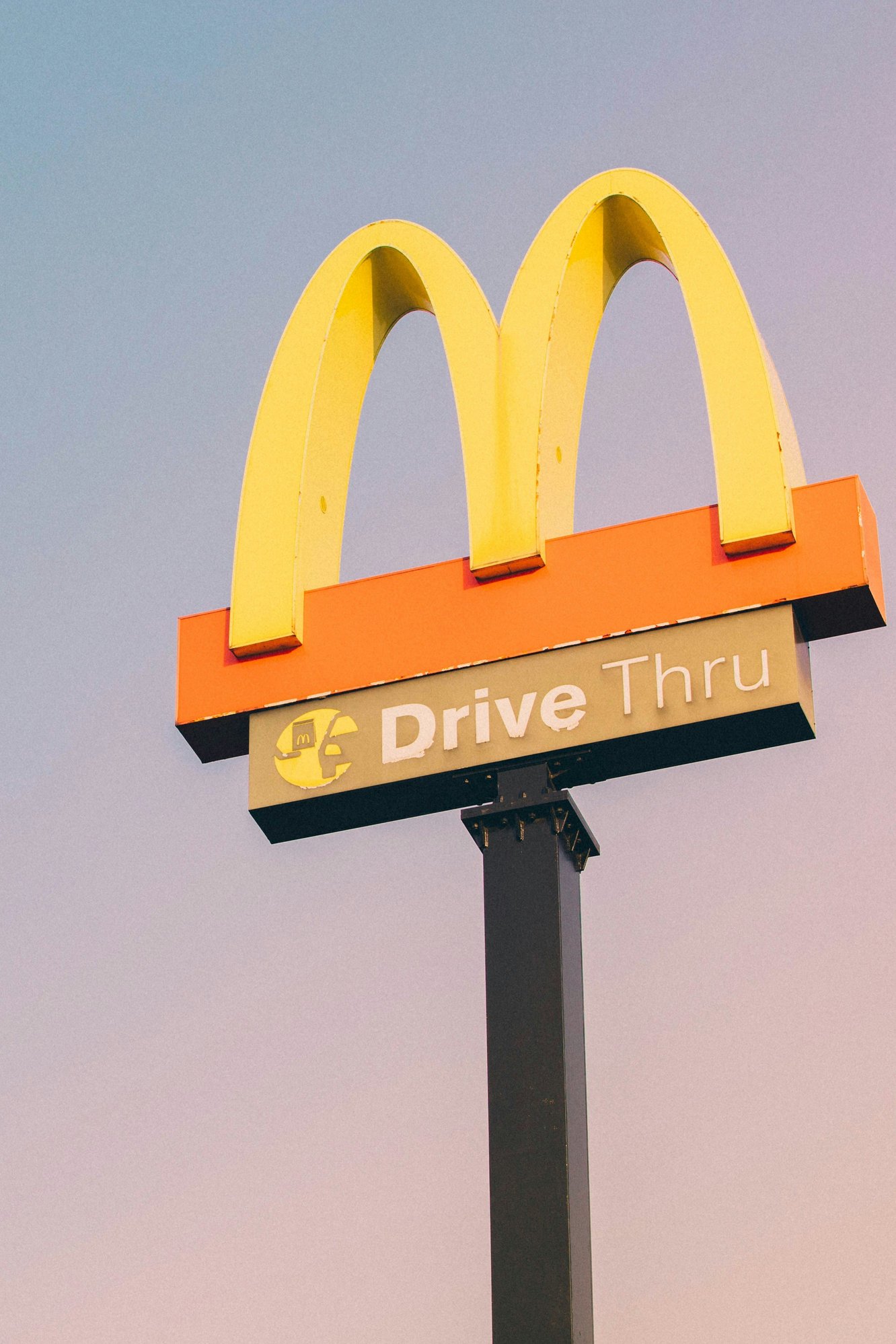 McDonalds Drive Thru sign