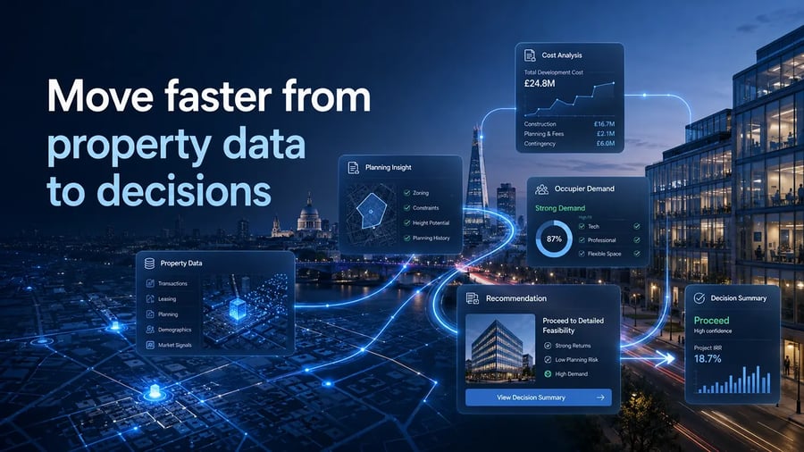Move faster from property data to decisions Move faster from property data to decisions