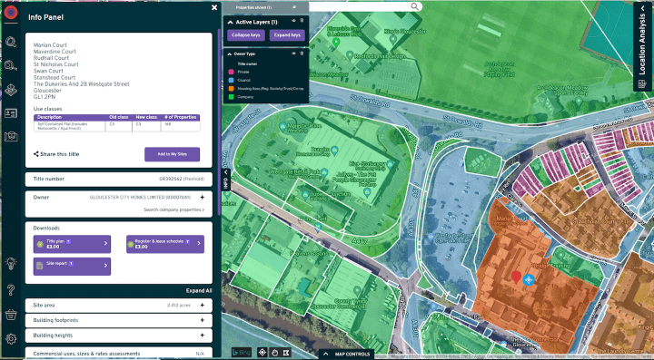 Nimbus ownership and info panel