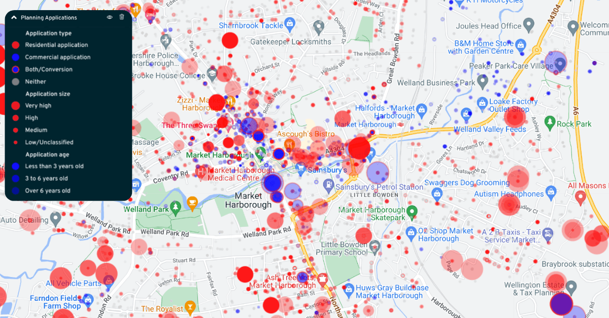 Planning Applications (Nimbus Maps)