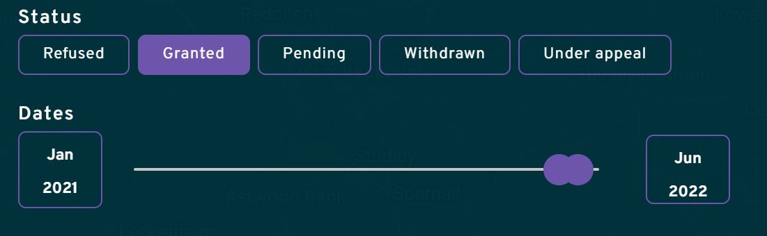 Nimbus lapsed planning filter