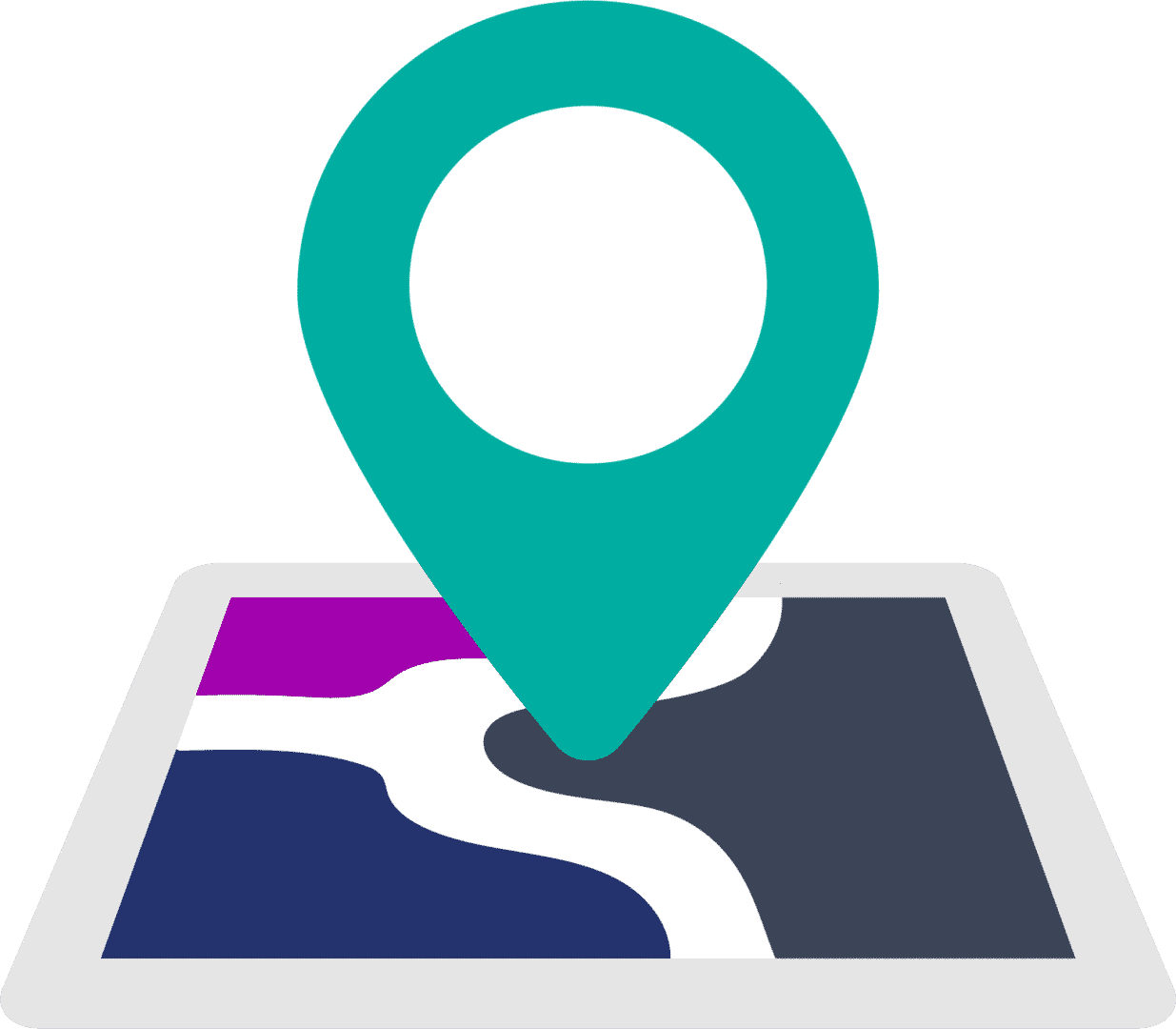 Icon map and pin
